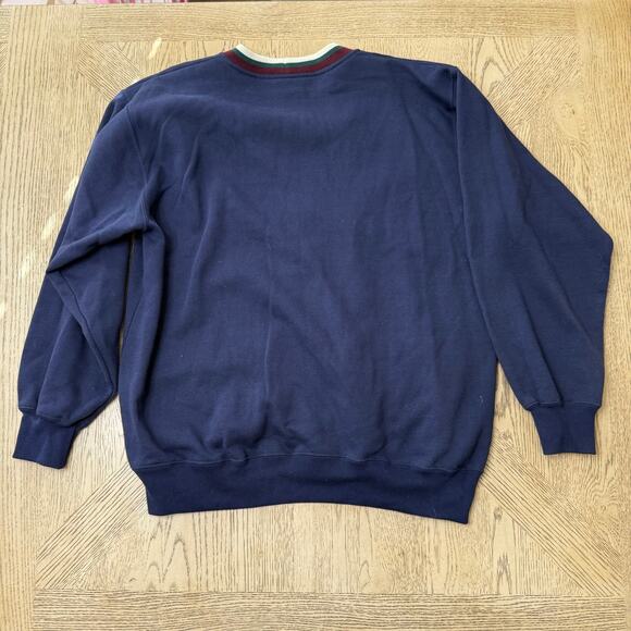 VTG Van Heusen 417 Authentic Sportswear Cardigan Sweater Grandpacore Preppy L - Picture 2 of 10